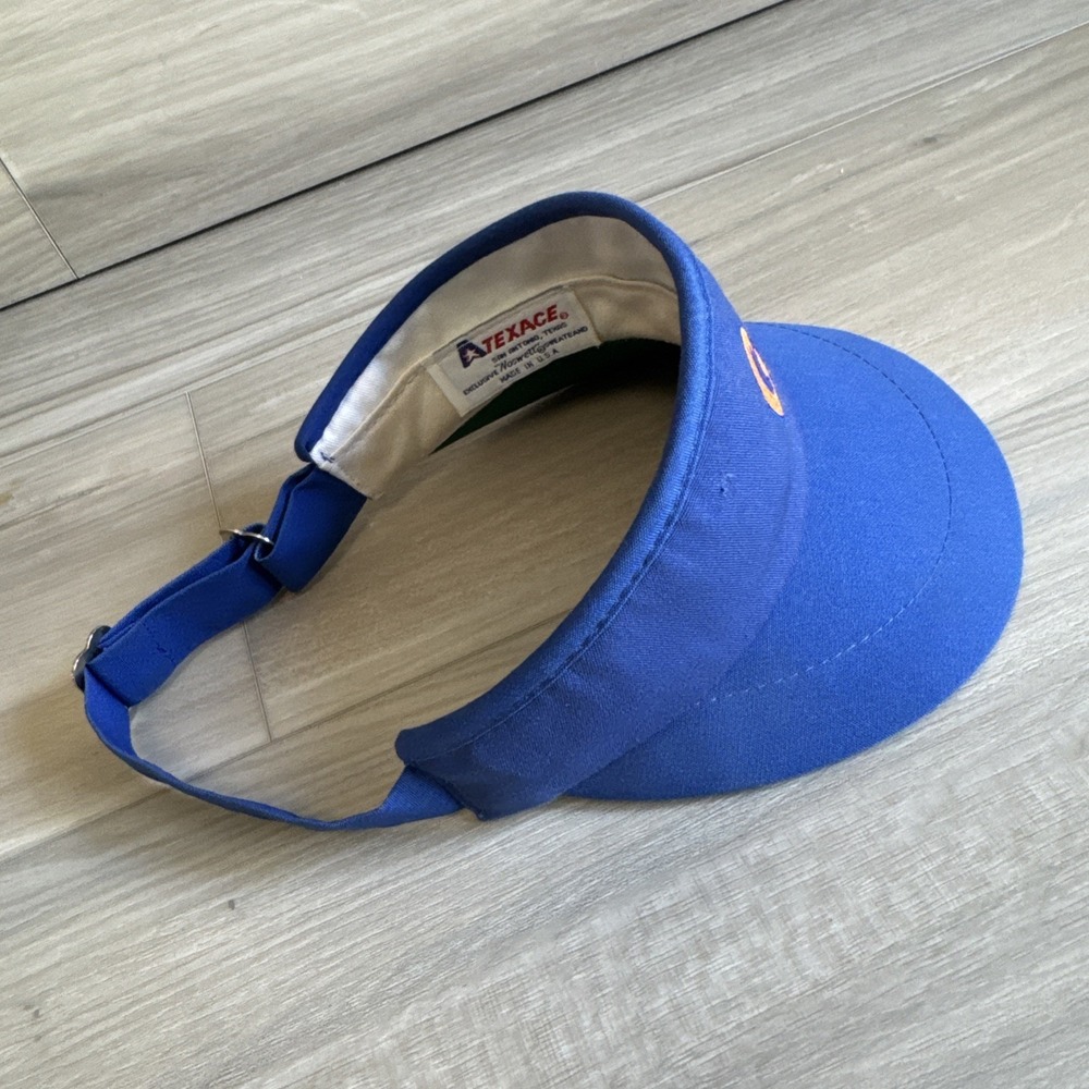 Vintage Florida Gators Visor Hat Blue Script Embroidery Texace Made In USA - Picture 4 of 11